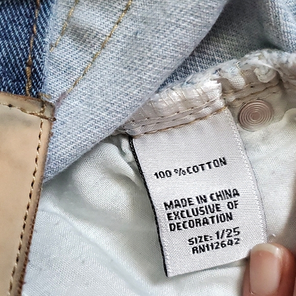 Blue Savvy Color Block Denim Jeans | Size 1 / 25 - Picture 4 of 7